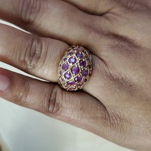 Sterling Silver 925 Gold-Filled Genuine Ruby Ring – A Statement of Luxury